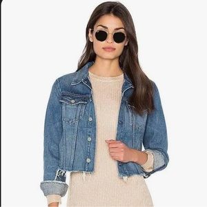 GRLFRND Cara Crop Denim Jacket